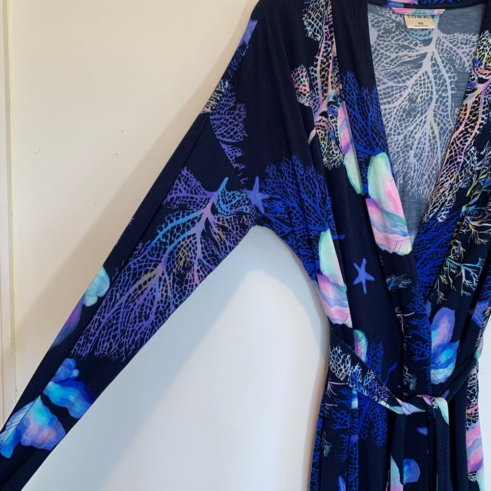 Soma Cool Nights Short Robe Under The Sea - Picture 5 of 8